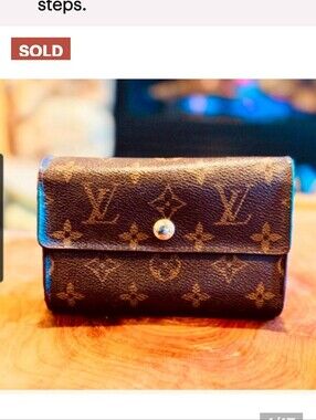 Louis Vuitton Monogram Portefeiulle Alexandra Trifold Wallet Brown 2014 spain
